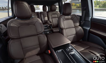Seating of 2025 Lincoln Aviator