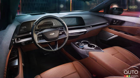 Cadillac Optiq 2025, volant, tableau de bord
