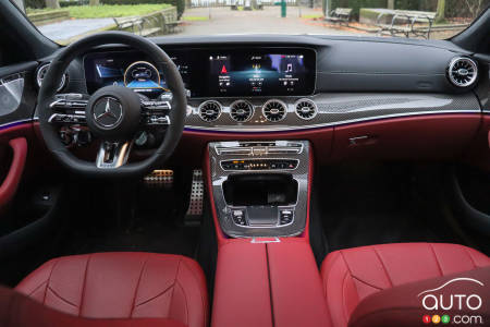 Interior of 2023 Mercedes-Benz AMG CLS 53 4Matic+ Coupé