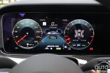 Instrument cluster of 2023 Mercedes-Benz AMG CLS 53 4Matic+ Coupé
