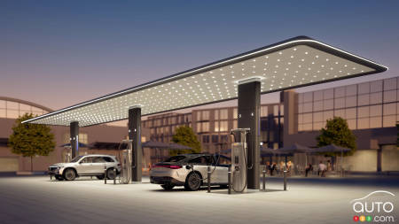 Future Mercedes-Benz charging station, fig. 3
