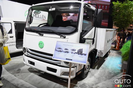 Le camion électrique Mullen Three, au CES 2024