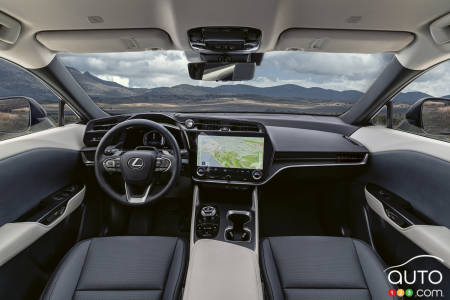 Interior of the 2023/24 Lexus RZ