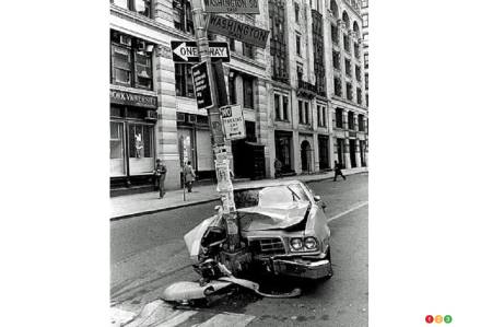 Rue Washington, à l’intersection de la place Washington, milieu des années 1970