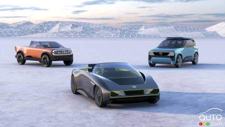 Three electric concepts created by Nissan