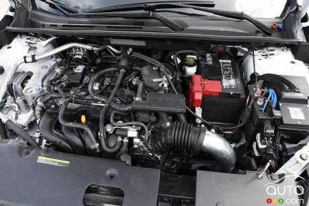 The modified Nissan Sentra, engine