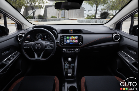 L'intérieur de la Nissan Versa