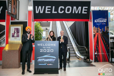 À l'ouverture du Salon de l'auto de Toronto en 2020