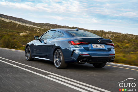 2021 BMW 4 Series Coupé, three-quarters rear