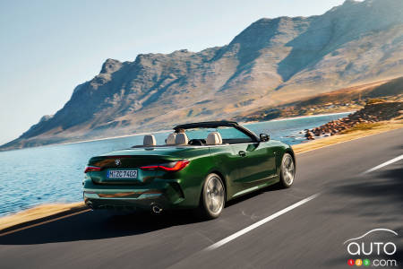 2021 BMW 4 Series Convertible, three-quarters rear