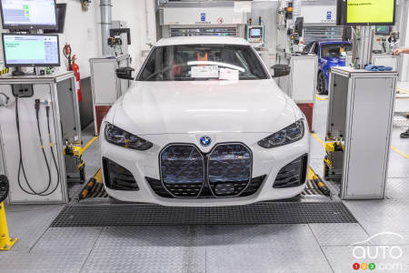 The BMW i4 at the Munich factory