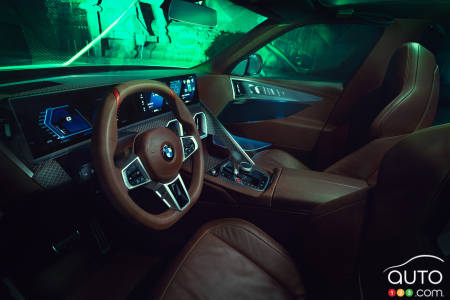 The BMW XM concept, interior