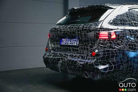 The 2025 BMW M5 Touring, rear