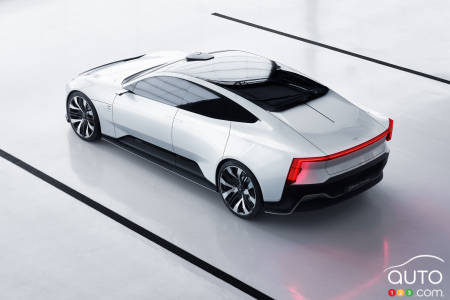 Prototype Polestar Precept, de haut