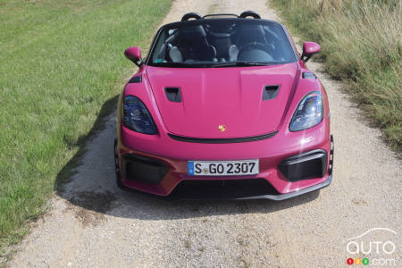 2024 Porsche 718 Boxster Spyder RS red