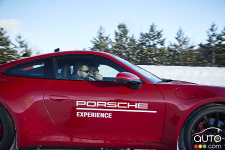 Our writer on board a Porsche 911