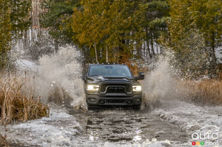 2023 Ram 2500 Rebel, in the water