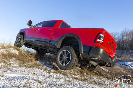 Ram 2500 Rebel 2023, trois quarts arrière