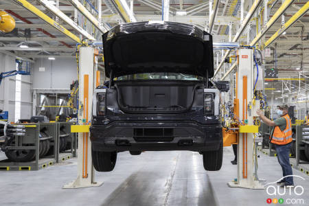 The Ford F-150 Lightning, in production, fig. 3