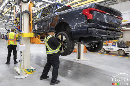 The Ford F-150 Lightning, in production, fig. 2
