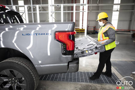 The Ford F-150 Lightning, in production, fig. 4