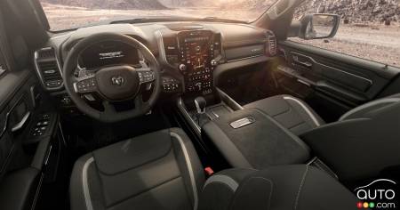 Interior of 2024 Ram 1500 TRX Final Edition