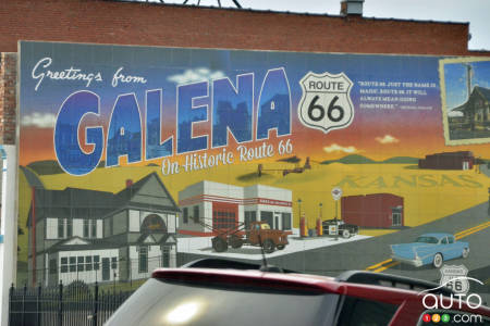 A mural in Galena