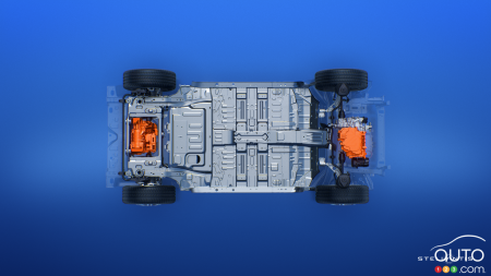 STLA Medium platform, from above