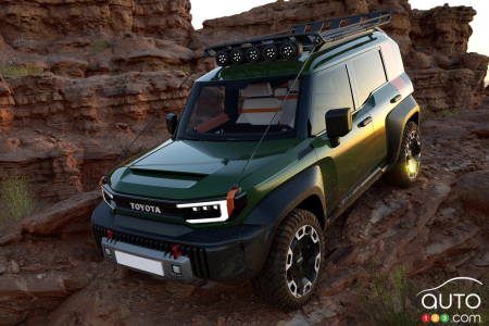 Toyota Compact Cruiser EV concept, three-quarters front
