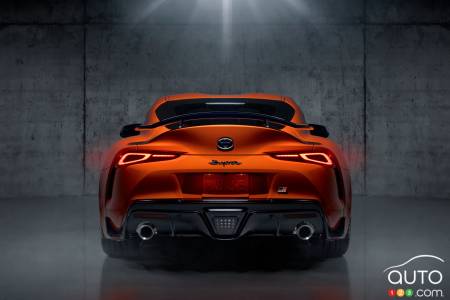 Rear of 2024 Toyota GR Supra 45th Anniversary Edition