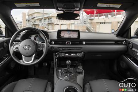 Interior of the new 2024 Toyota GR Supra