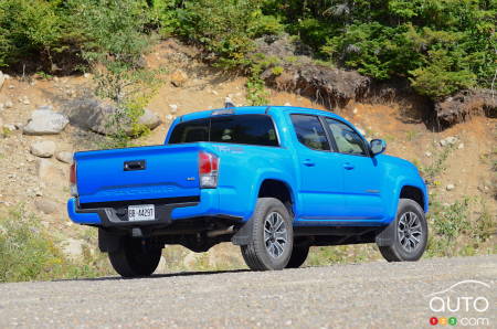 2020 Toyota Tacoma TRD Sport, three-quarters rear