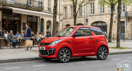 Voiture sans-permis en ville