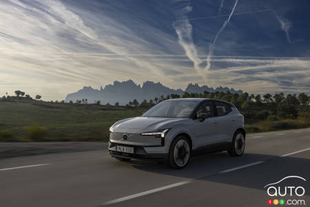 The 2025 Volvo EX30, on the road