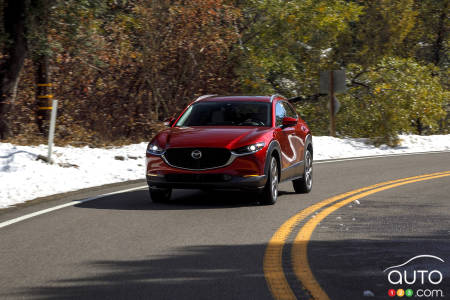 2020 Mazda CX-30, on the road