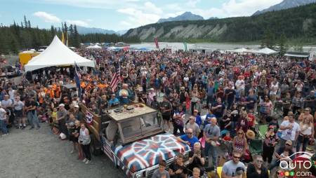 La foule de spectateurs