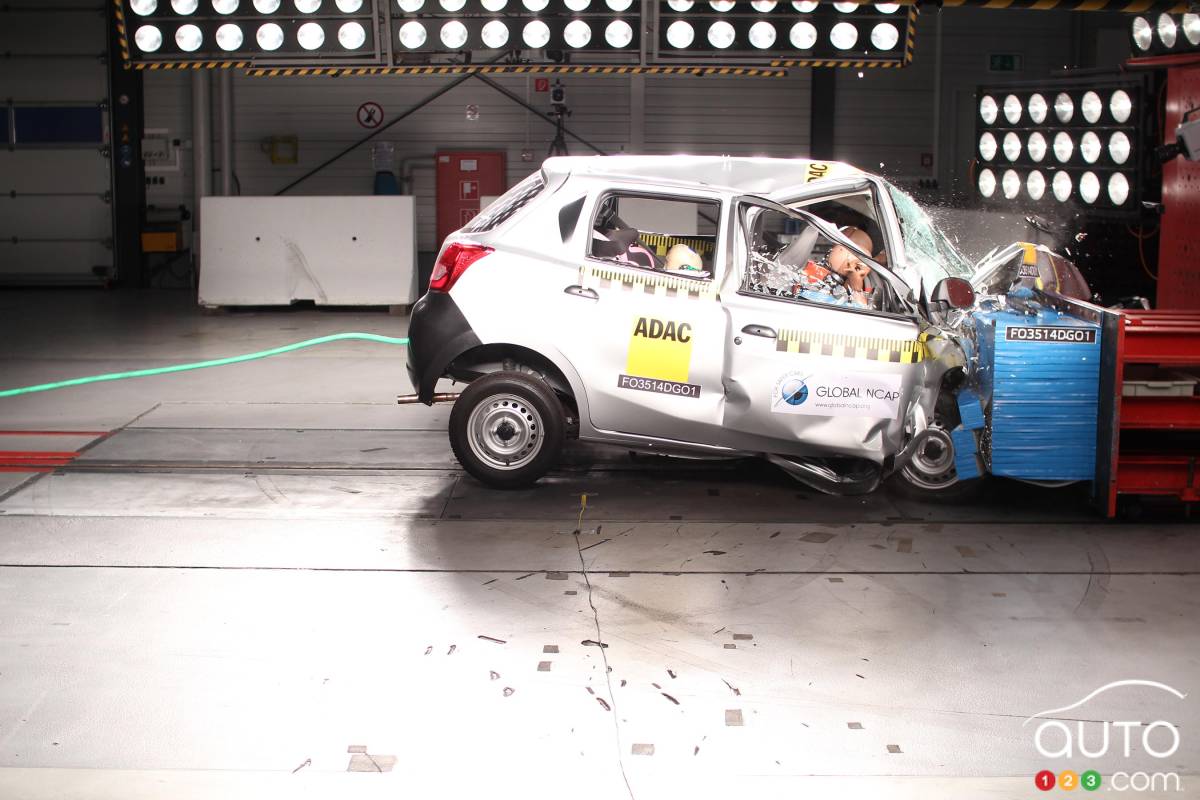 La Datsun Go, zéro étoile lors de tests de collision (vidéo)