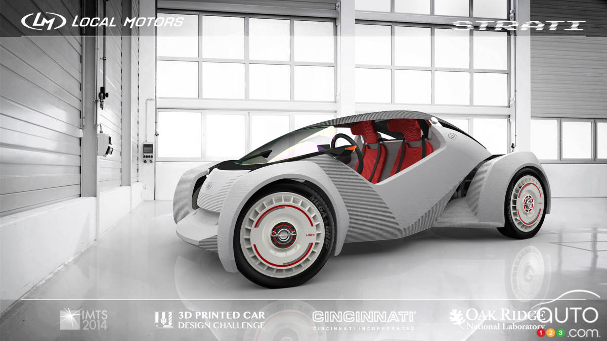 La Strati, 1re voiture entièrement imprimée en 3D (vidéo)