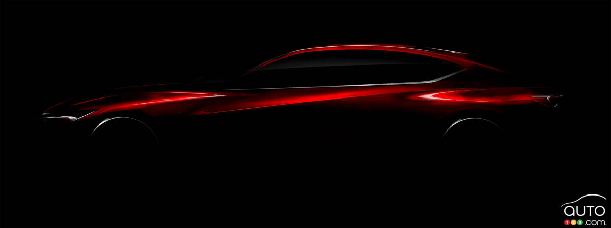 Acura Precision concept previewed ahead of Detroit Auto Show