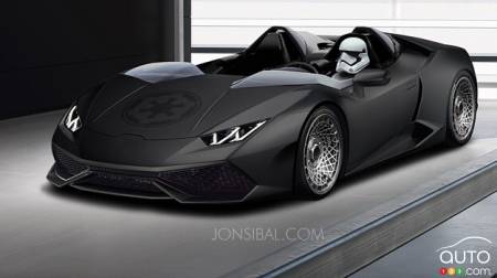 Une Lamborghini Huracan Star Wars, « Stormtrooper » inclus!