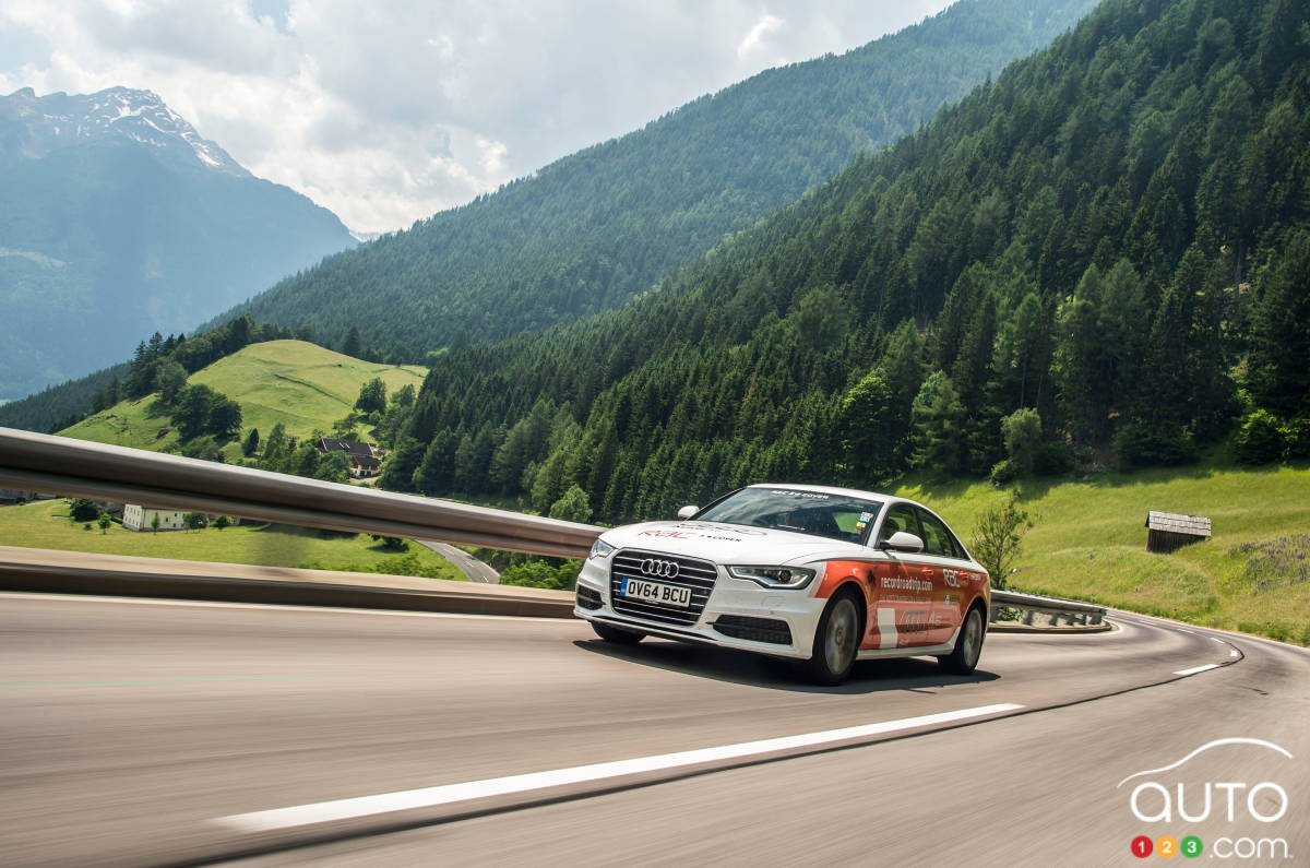 Audi A6 TDI ultra crosses 14 countries on a single tank