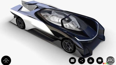 Fuite : les premières images de la voiture « secrète » de Faraday Future!