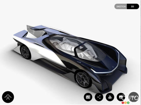 Fuite : les premières images de la voiture « secrète » de Faraday Future!