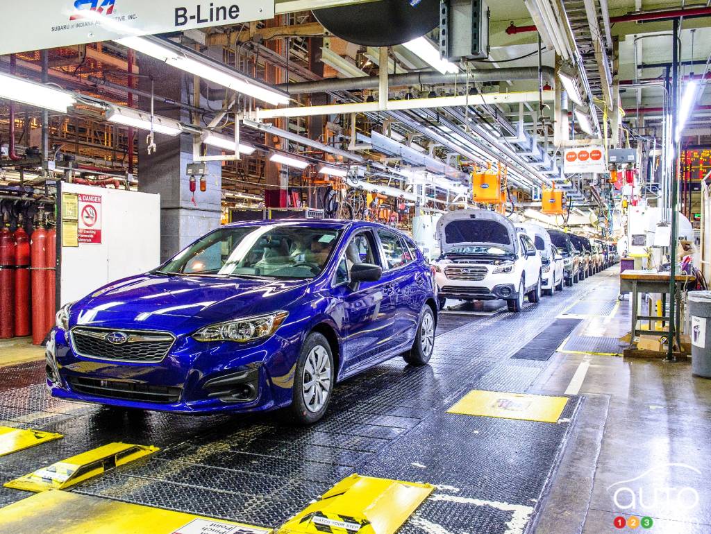 La première Subaru Impreza 2017 à être construite aux États-Unis