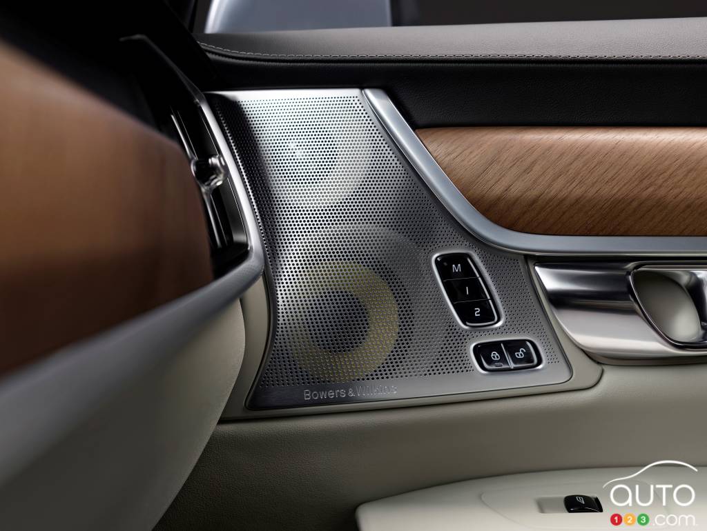 Bowers & Wilkins audio system in the new Volvo S90
