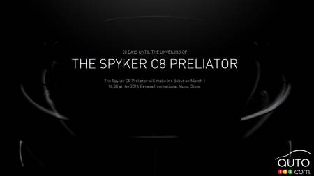 Genève 2016 : la Spyker C8 Preliator sera dévoilée en première mondiale