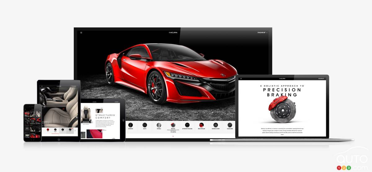2017 Acura NSX configurator helps you build your dream NSX