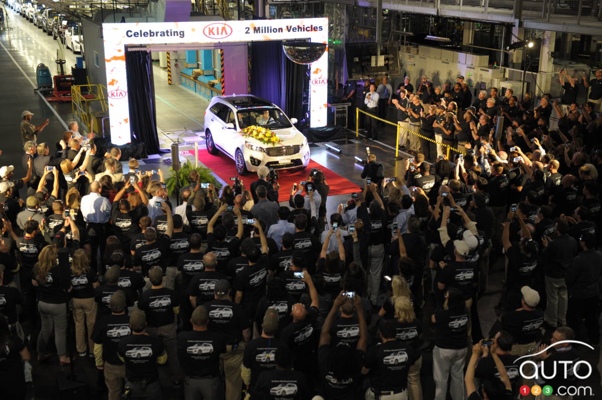 Kia a assemblé son deux millionième véhicule aux États-Unis