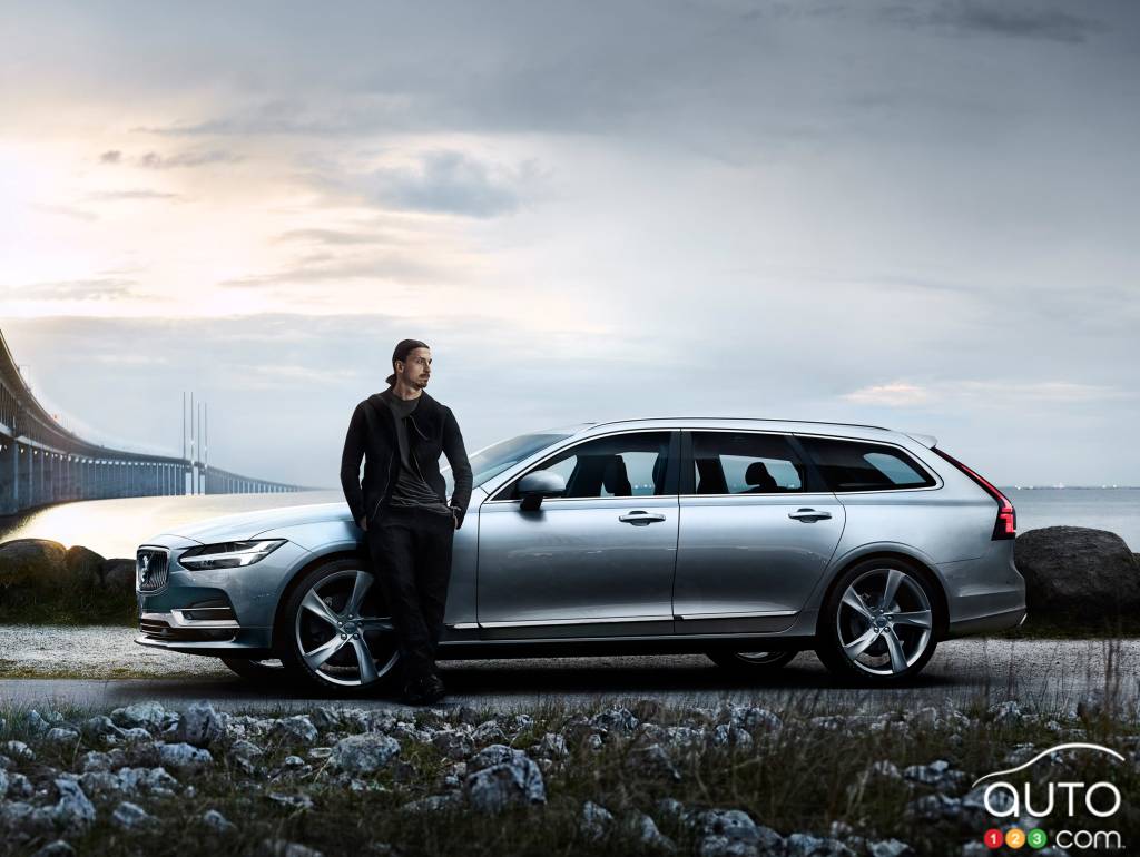 Zlatan Ibrahimović and the Volvo V90