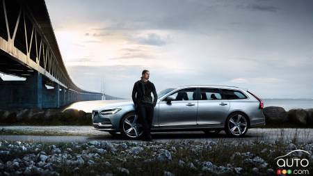 La Volvo V90 et le footballeur Zlatan Ibrahimović